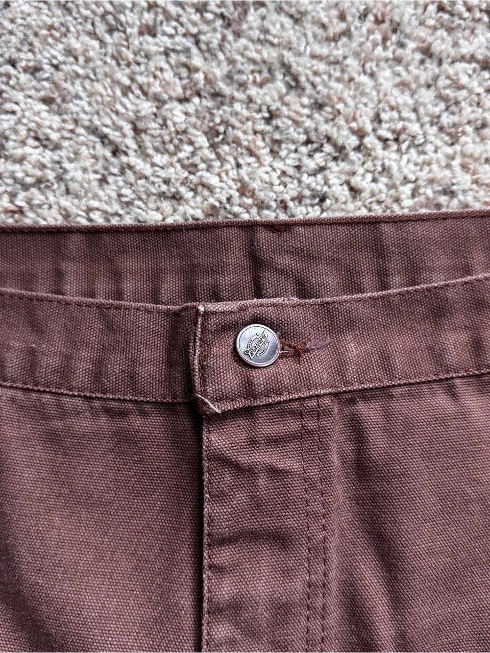 Vintage Dickies Brown Carpenter Shorts Relaxed Fit 42 Made In Mexico Workwear